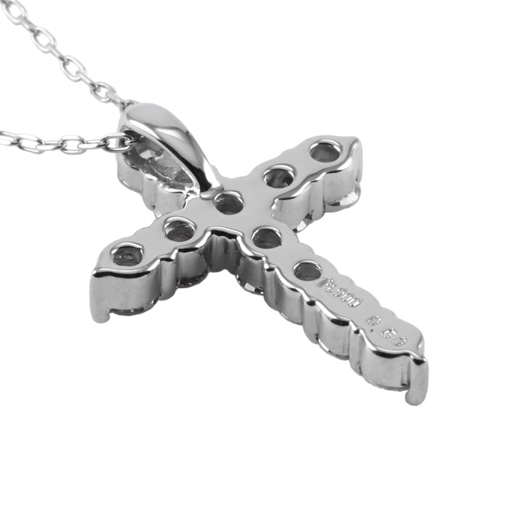 専用ダイヤモンド クロス ネックレス プラチナ pt プラチナ900 プラチナ850 ダイヤモンド クロス ネックレス J360977