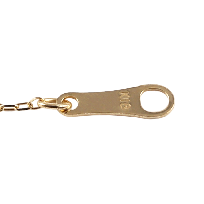 K18イエローゴールド シトリン ダイヤモンド サファイア ネックレス