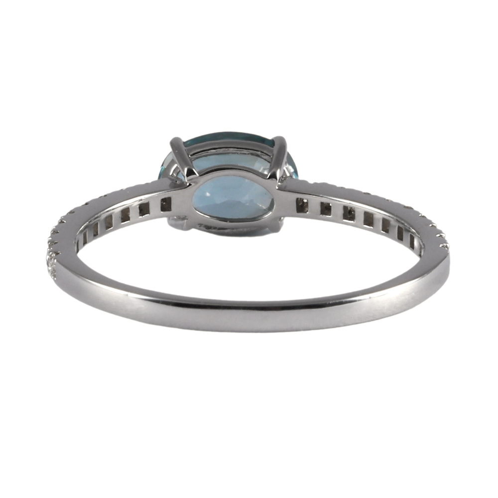 Pt950 ブルージルコン ダイヤモンド リング 指輪 ジュエリー レディース PT950 ブルージルコン ダイヤモンド リング 121908020320 | VERITEO