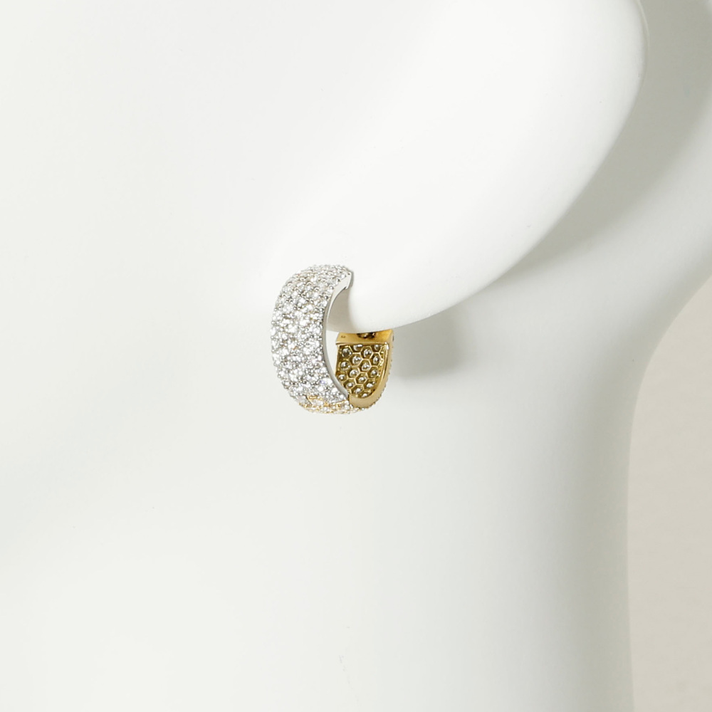 プラチナ900 K18イエローゴールド ダイヤモンド ピアス J363446 | ユキ