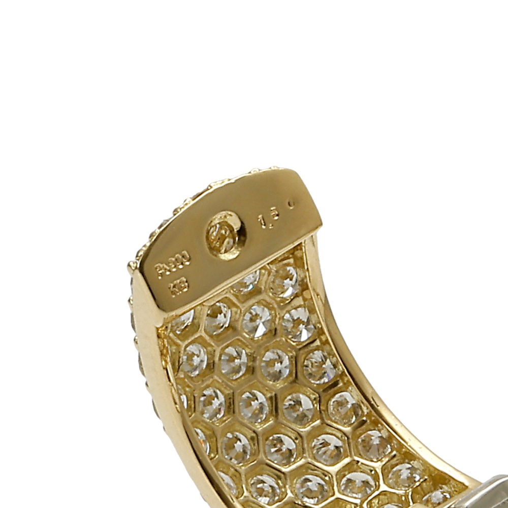 プラチナ900 K18ピアス ピアス K18イエローゴールド・プラチナ900 一粒ダイヤモンド合計0.1ct