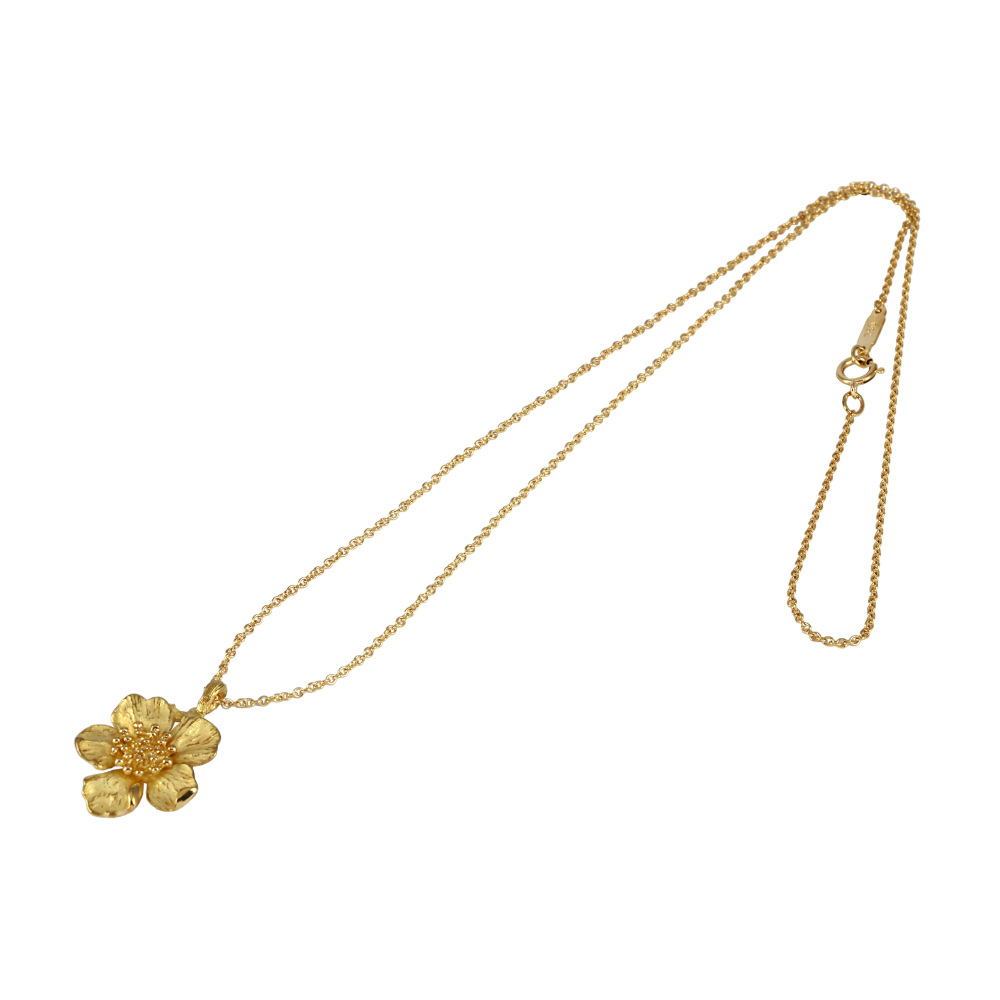 Tiffanyネックレス 中古] ティファニー フラワーモチーフ ネックレス J363852
