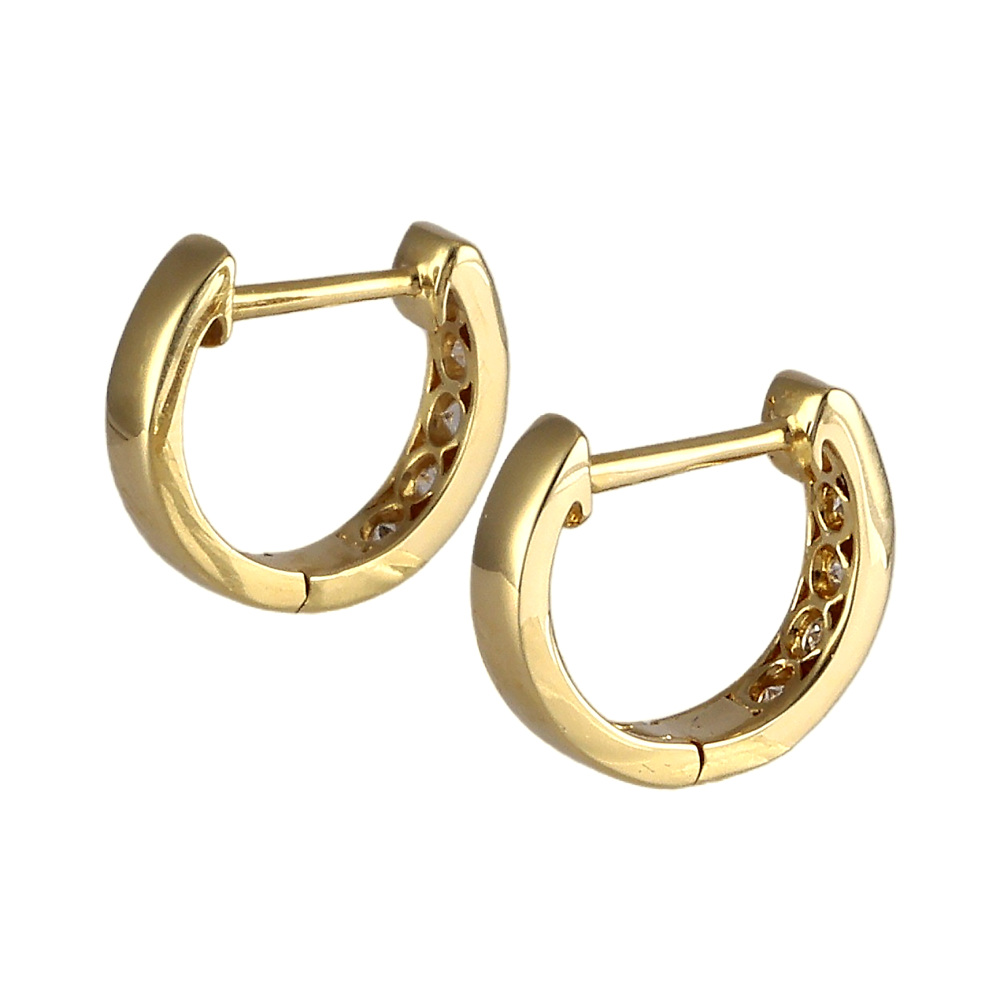 K18イエローゴールド ダイヤモンド ピアス J364277 | ユキザキセレクト