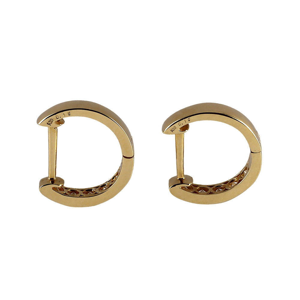 K18イエローゴールド ダイヤモンド ピアス J364277 | ユキザキセレクト