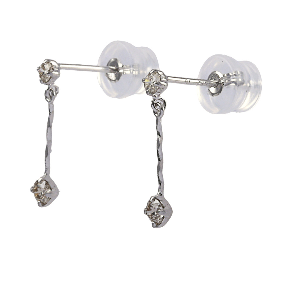 プラチナ ダイヤモンドピアス プラチナ900 ダイヤモンド ピアス J364814 | ユキザキセレクトジュエリー
