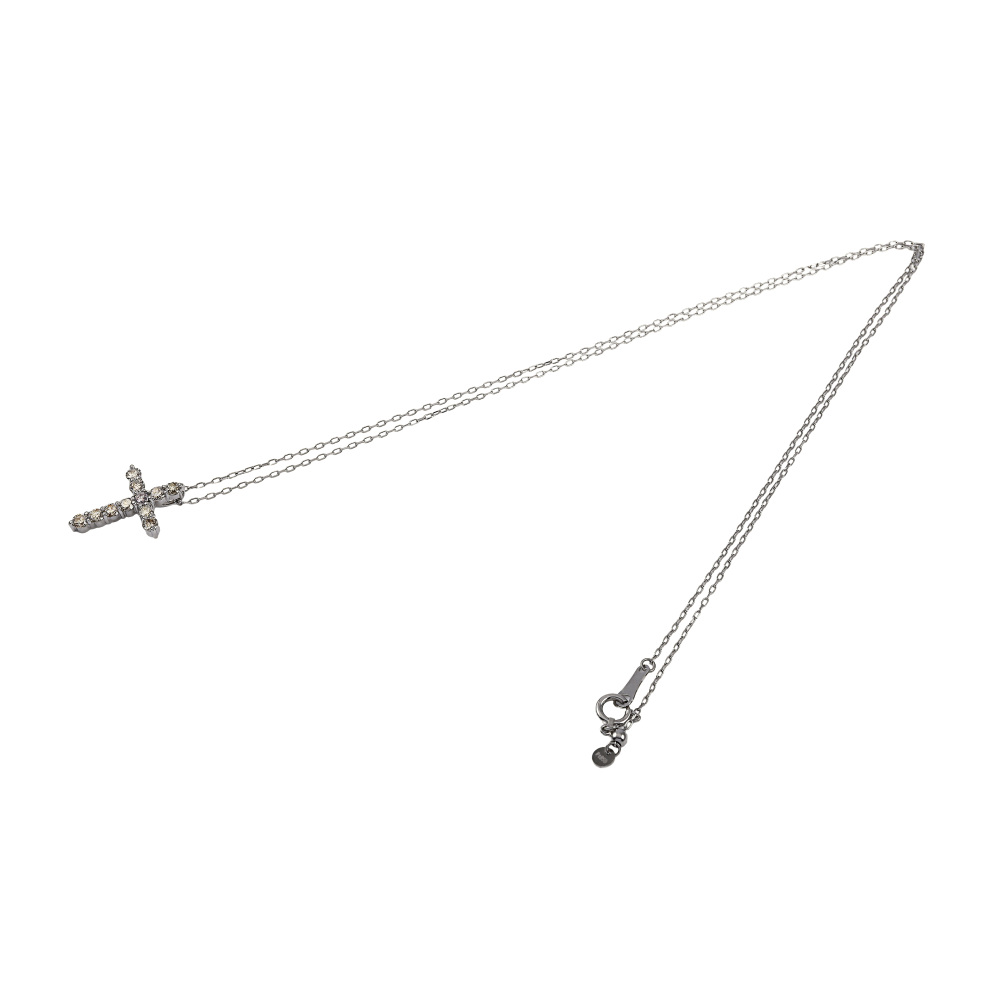 プラチナクロスダイヤモンドネックレス プラチナ900 プラチナ850 ダイヤモンド クロス ネックレス J365033