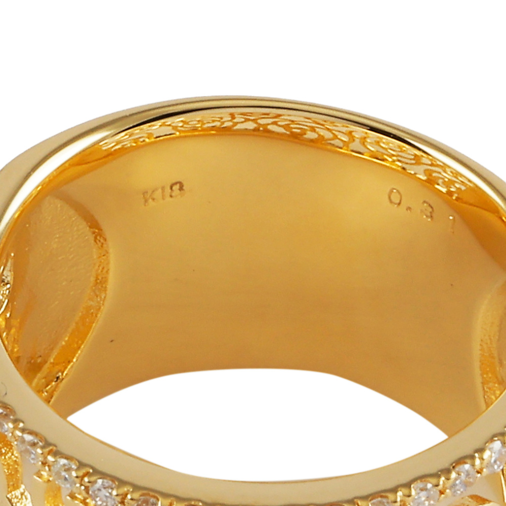 K18イエローゴールド ダイヤモンド リング J368511 | ユキザキセレクト