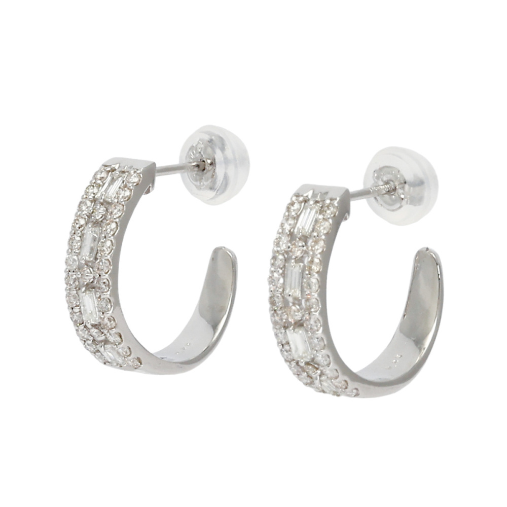 プラチナ900 ダイヤモンド ピアス J368848 | ユキザキセレクトジュエリー