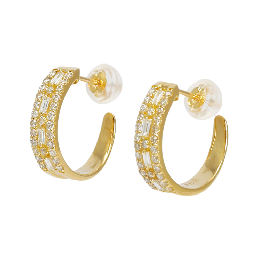 K18イエローゴールド ダイヤモンド ピアス J368853 | ユキザキセレクト