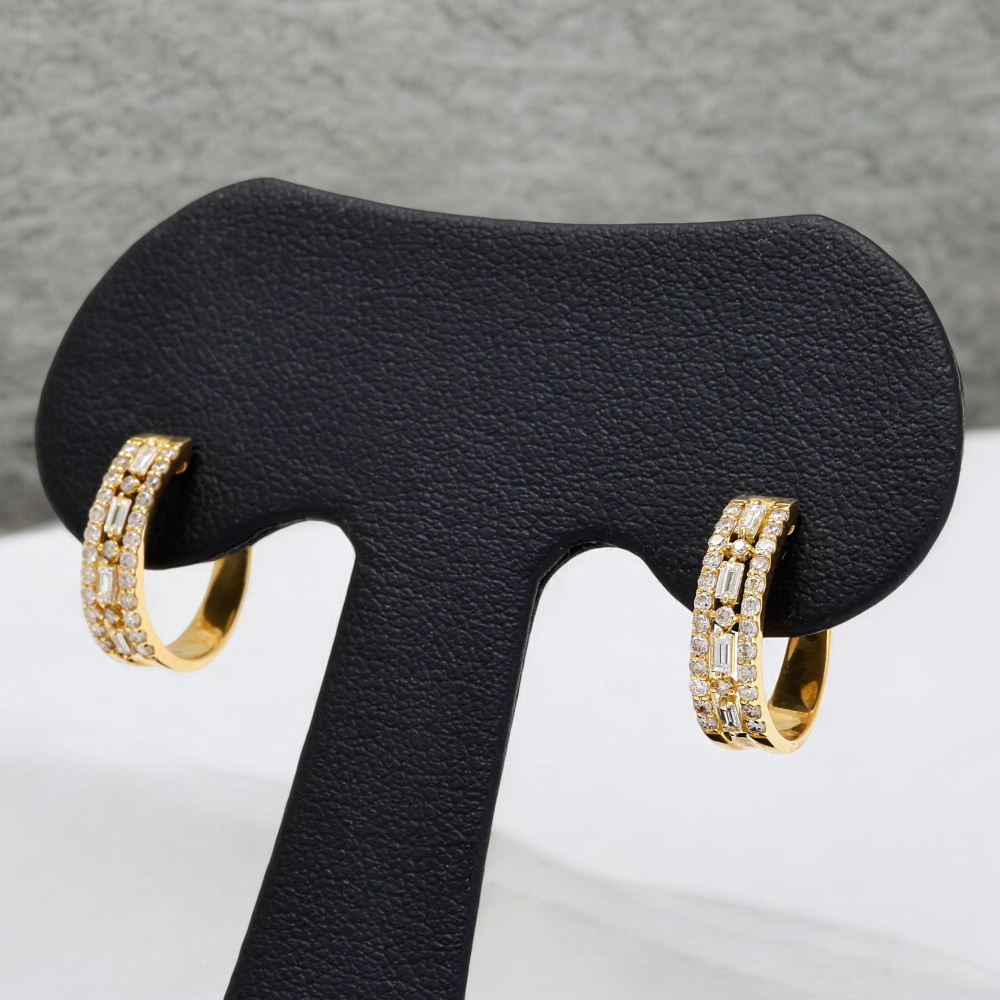 K18イエローゴールド ダイヤモンド ピアス J368855 | ユキザキセレクト