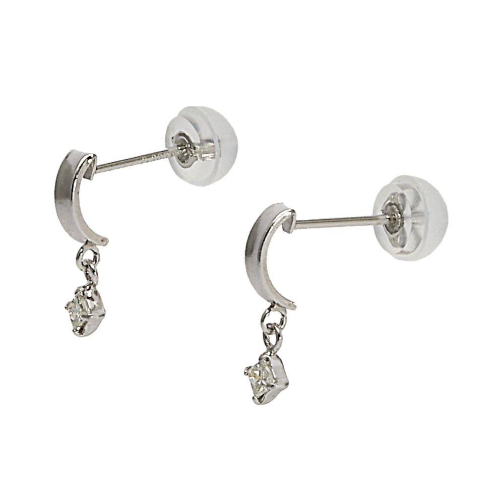 プラチナ900 ダイヤモンド ピアス J369069 | ユキザキセレクトジュエリー