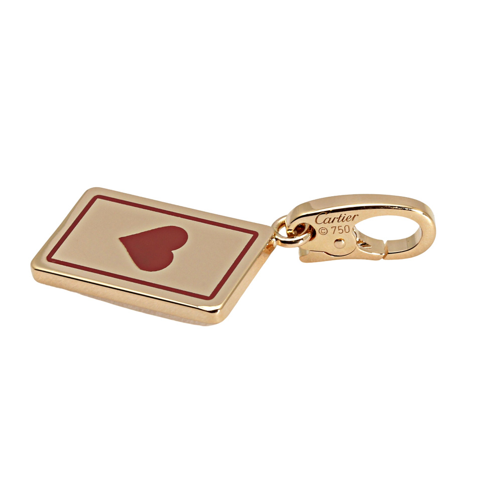 中古] カルティエ トランプ ハート B3034800 チャーム J370445