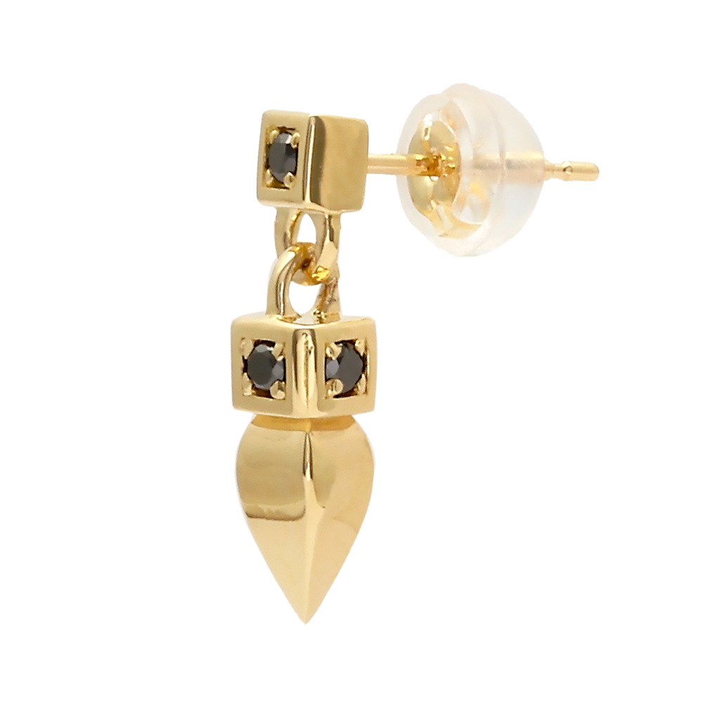 kenny❗️CORE JEWELSブラックダイヤピアス(片耳用) K18 kenny❗️CORE JEWELSブラックダイヤピアス(片耳用) K18 CORE JEWELS