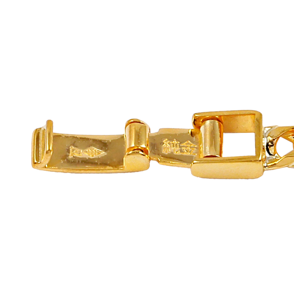 K18 Yellow Gold Kihei Necklace Double 6-sided Approx. 50cm Approx