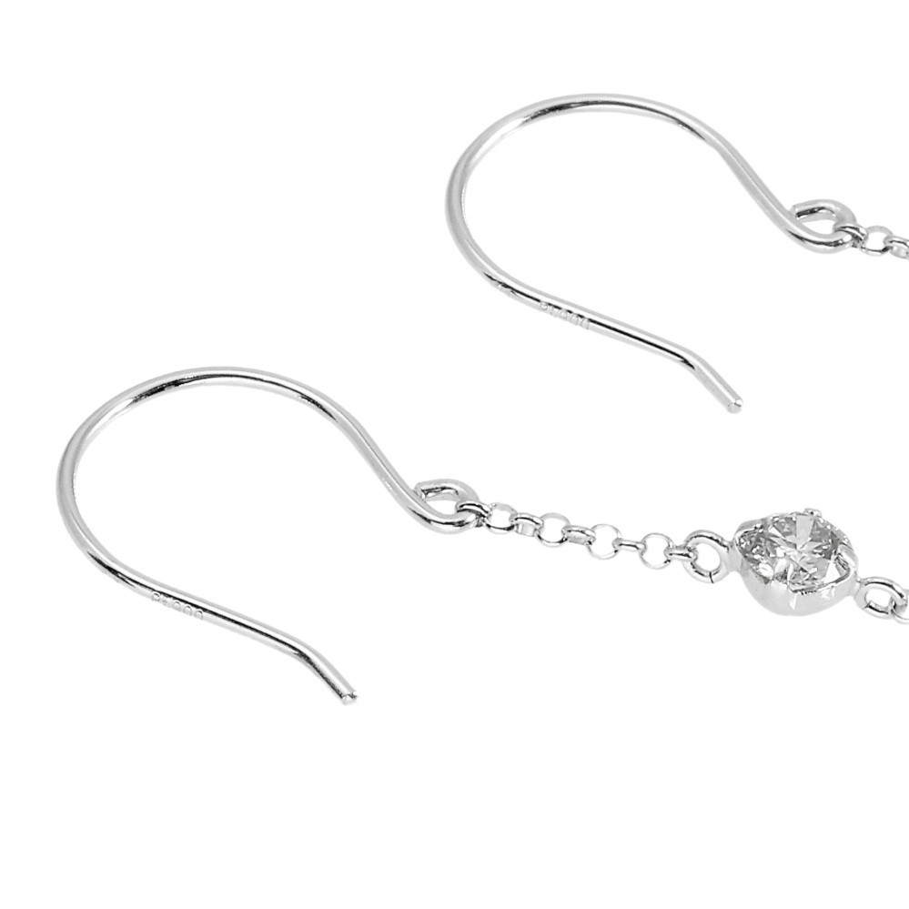 プラチナ900 ダイヤモンド ピアス J374059 | ユキザキセレクトジュエリー