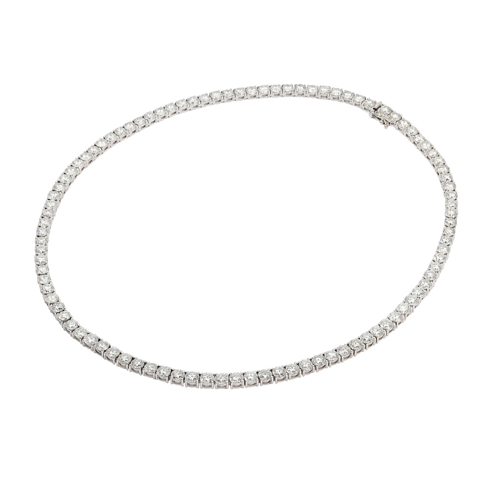 プラチナ850 プラチナ900 ダイヤモンド テニス ネックレス J375722