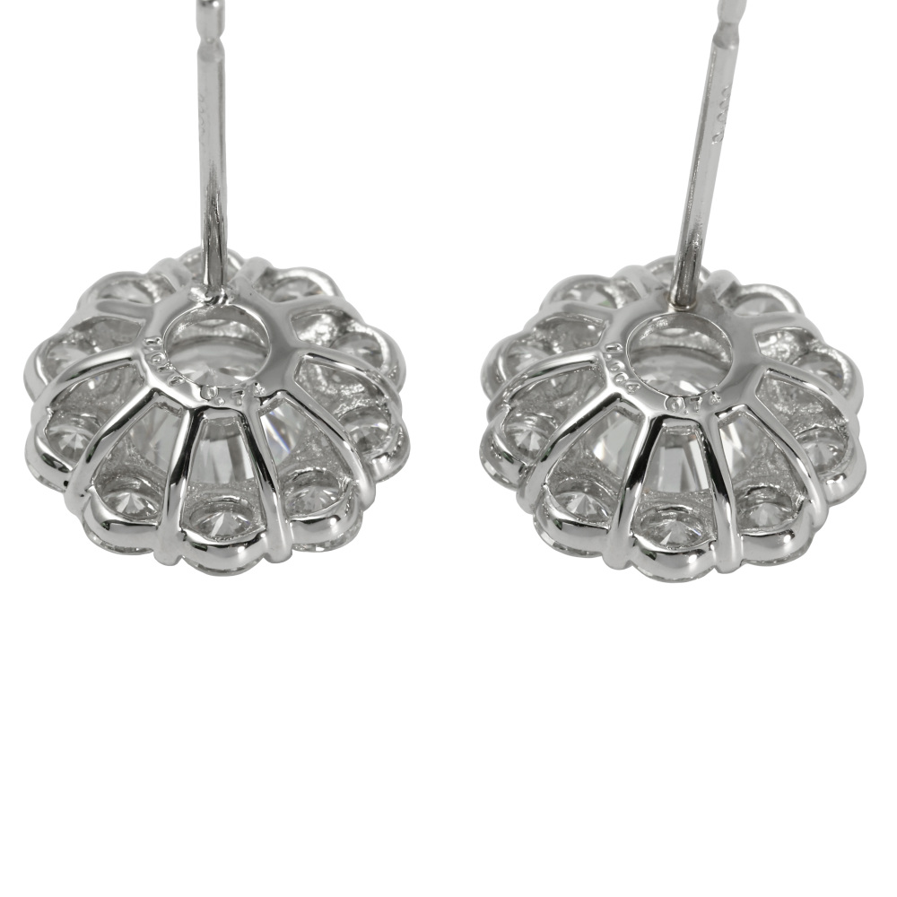 プラチナ900 ダイヤモンド ピアス J375724 | ユキザキセレクトジュエリー