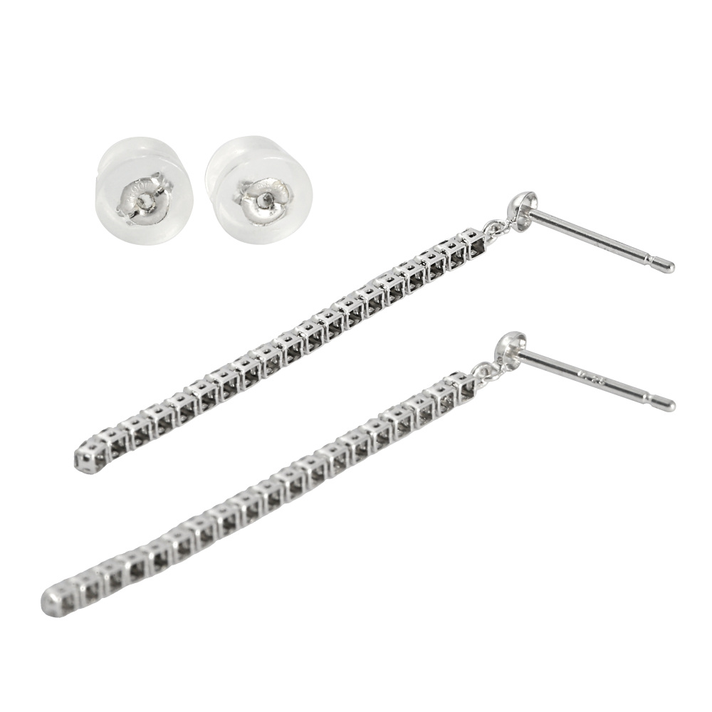 プラチナ900 ブラックダイヤ ピアス/イヤリング ピアス J375921 | ユキ