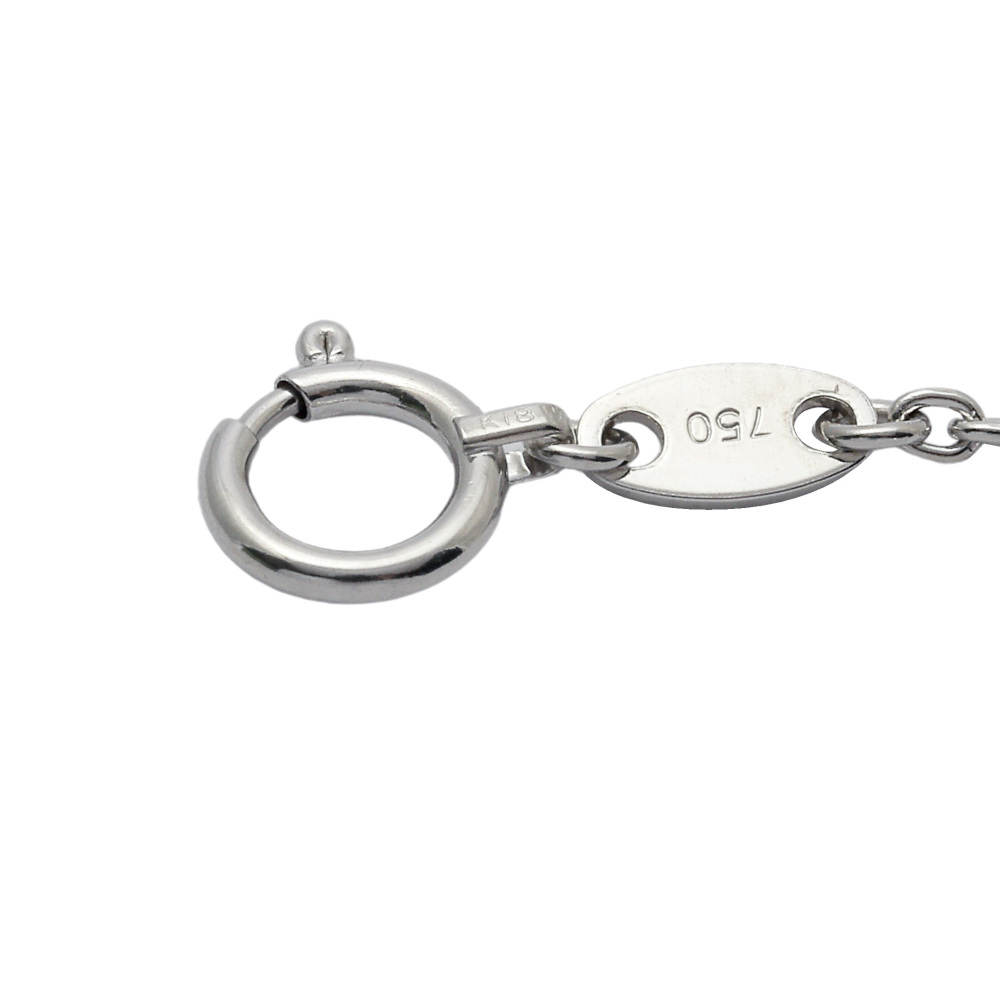 K18ホワイトゴールド ダイヤモンド ネックレス J376435 | ユキザキ