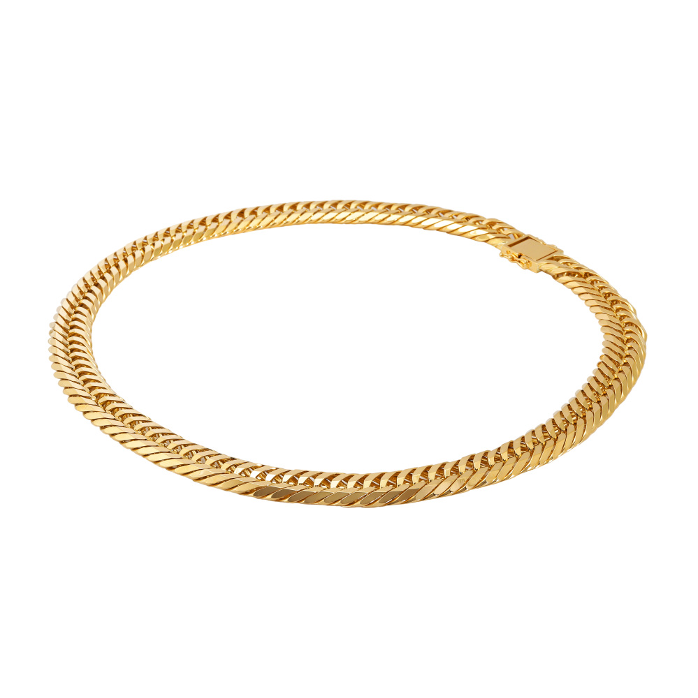 K18 Yellow Gold Kihei Necklace Triple 12-sided Approx. 61cm Approx