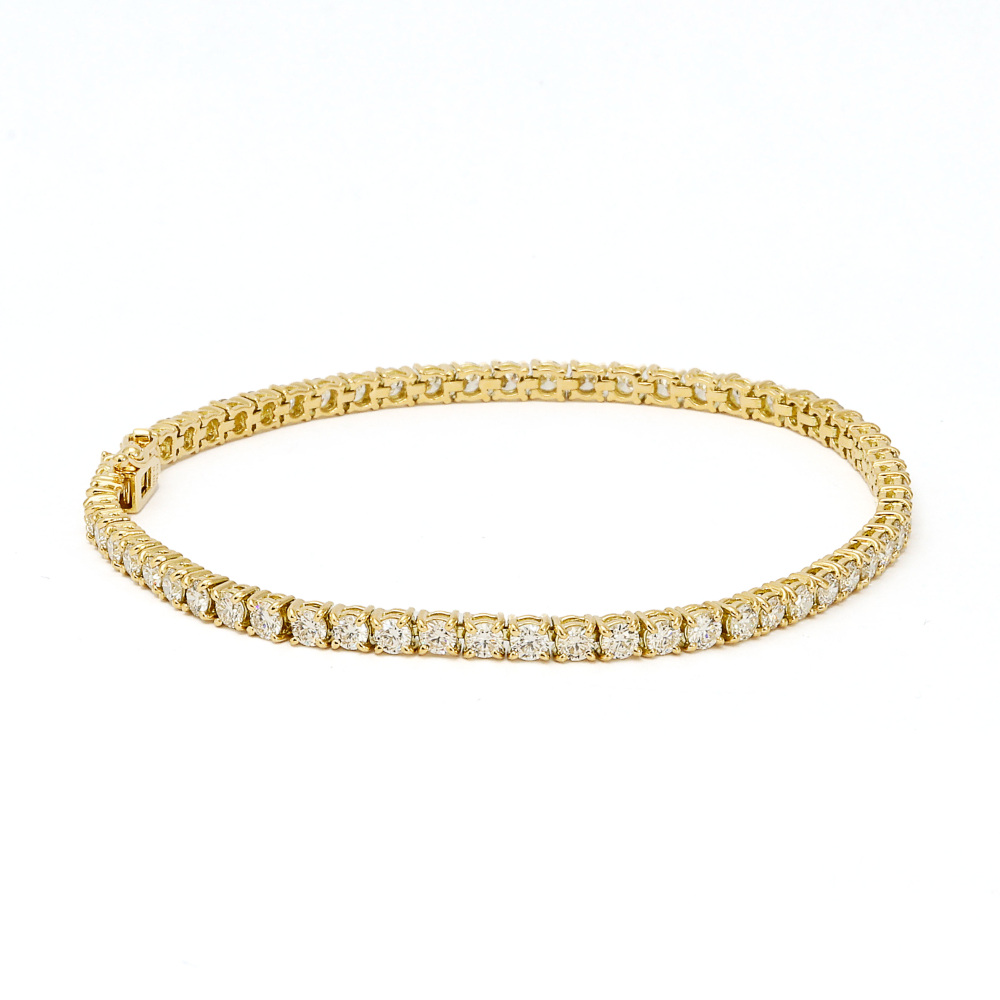 K18イエローゴールド ダイヤモンド テニス ブレスレット J378643