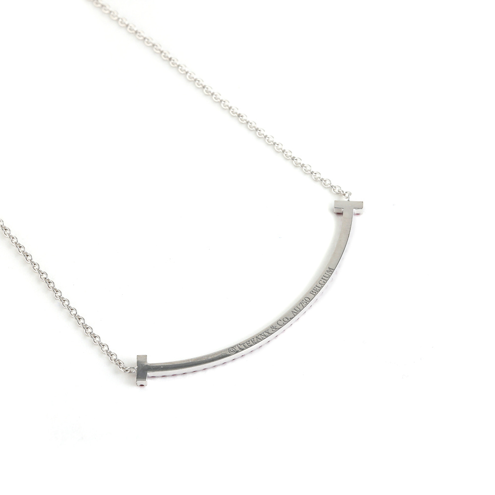 美品　オールドティファニー　TIFFANY Tロゴ　ネックレストップ Tiffany T [中古] ティファニー トゥー マザーオブパール