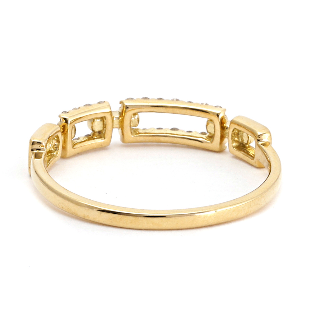 ダイヤ金指輪 K18イエローゴールド ダイヤモンド リング J380763 | ユキザキセレクト