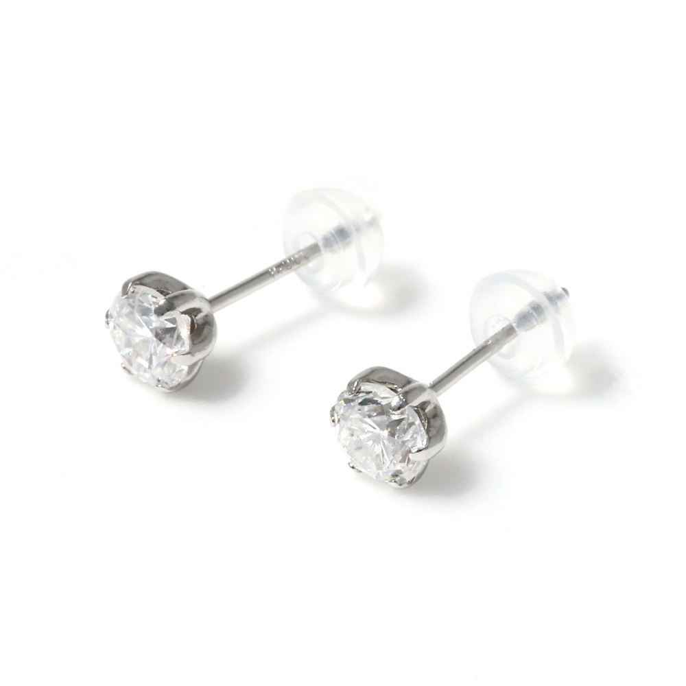 プラチナ900 ダイヤモンド ピアス J383016 | ユキザキセレクトジュエリー