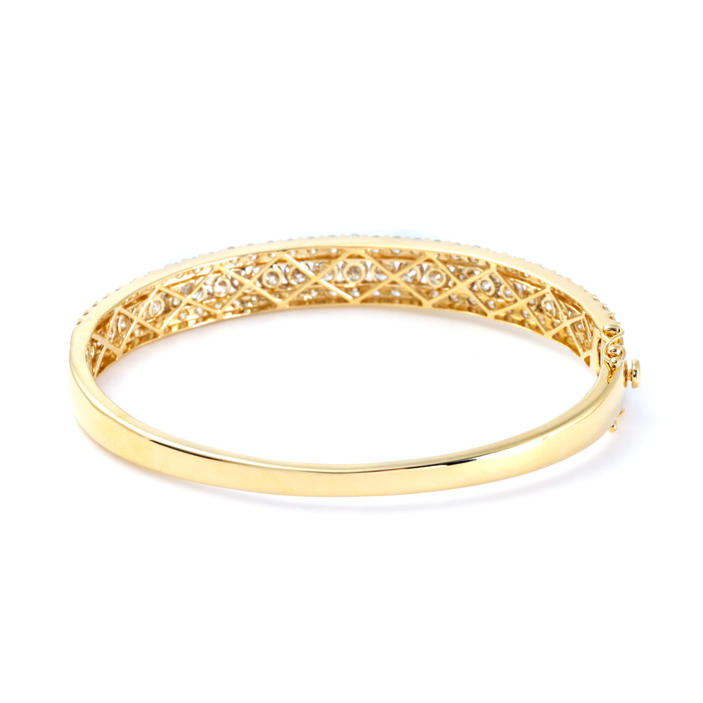 K18イエローゴールド ダイヤモンド バングル J383501 | ユキザキ
