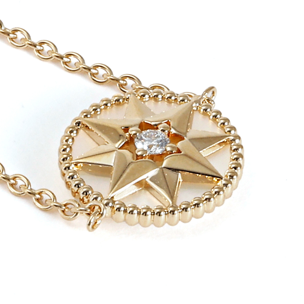 1点限り❣️ディオールローズ＆ローズディスプレイ DIOR | Rose Céleste ブレスレット イエロー & ホワイトゴールド