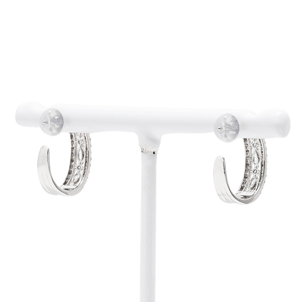 プラチナ900 ダイヤモンド ピアス J385480 | ユキザキセレクトジュエリー