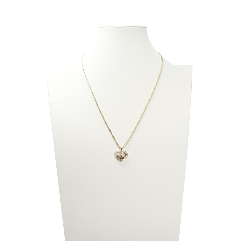 ショパール ネックレス マイハッピーハート 18Kホワイトゴールド ダイヤモンド マイ ハッピーハート ネックレス[81A086-1901] My Happy Hearts