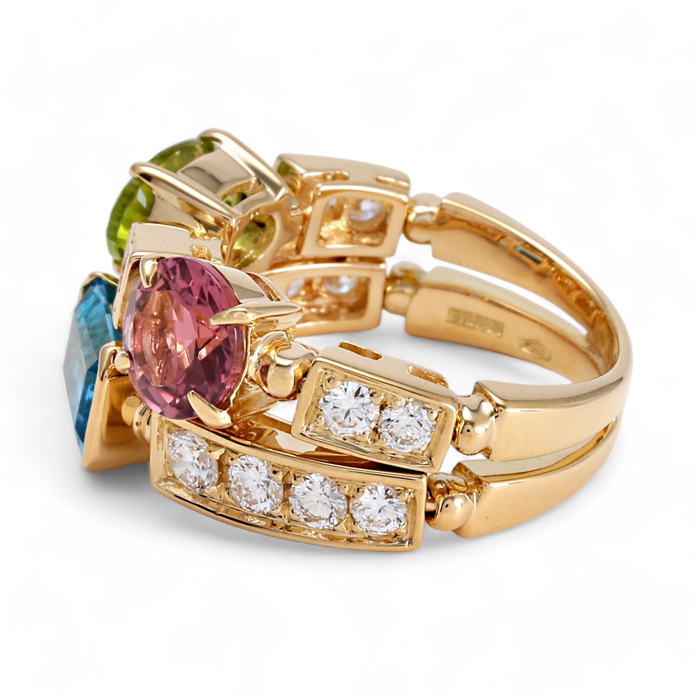 中古] ブルガリ アレグラ マルチカラー J386608 リング J386608