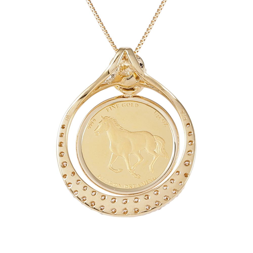 YUKIZAKI SELECT JEWELRY ユキザキセレクトジュエリー コイン ネックレス K24イエローゴールド,K18イエローゴールド 新品
