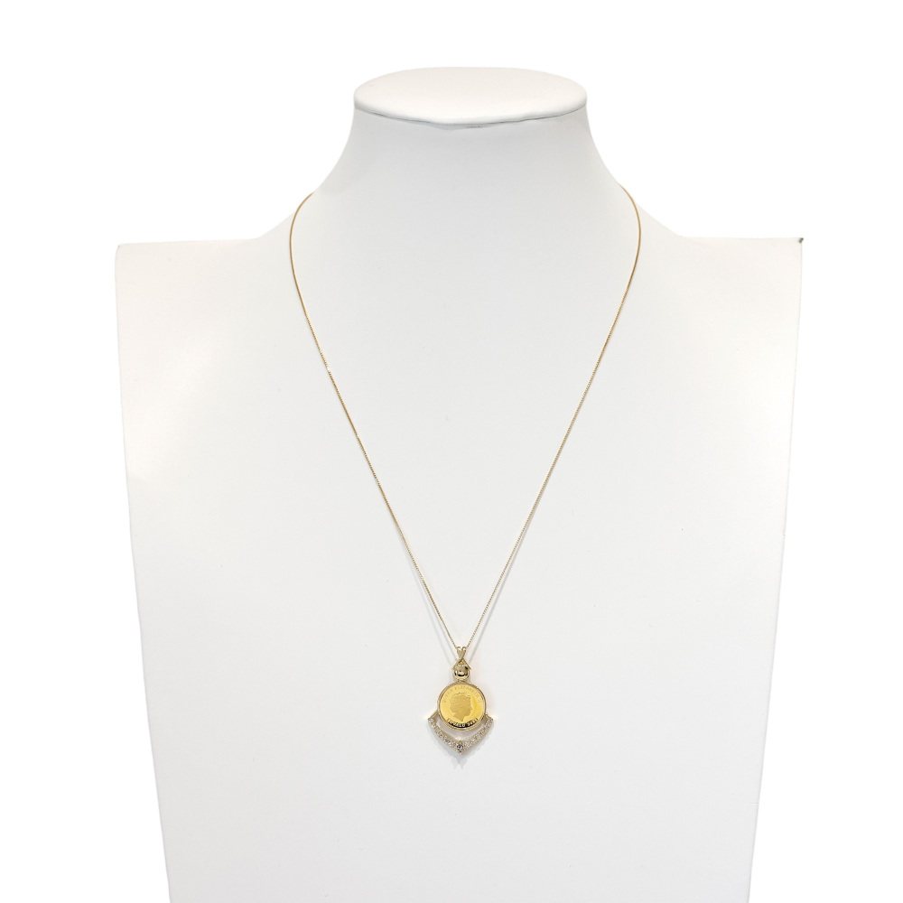 K24イエローゴールド K18イエローゴールド ダイヤモンド コイン