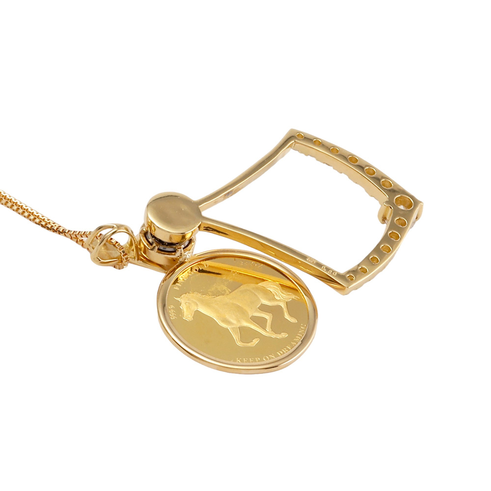 K24イエローゴールド K18イエローゴールド ダイヤモンド コイン