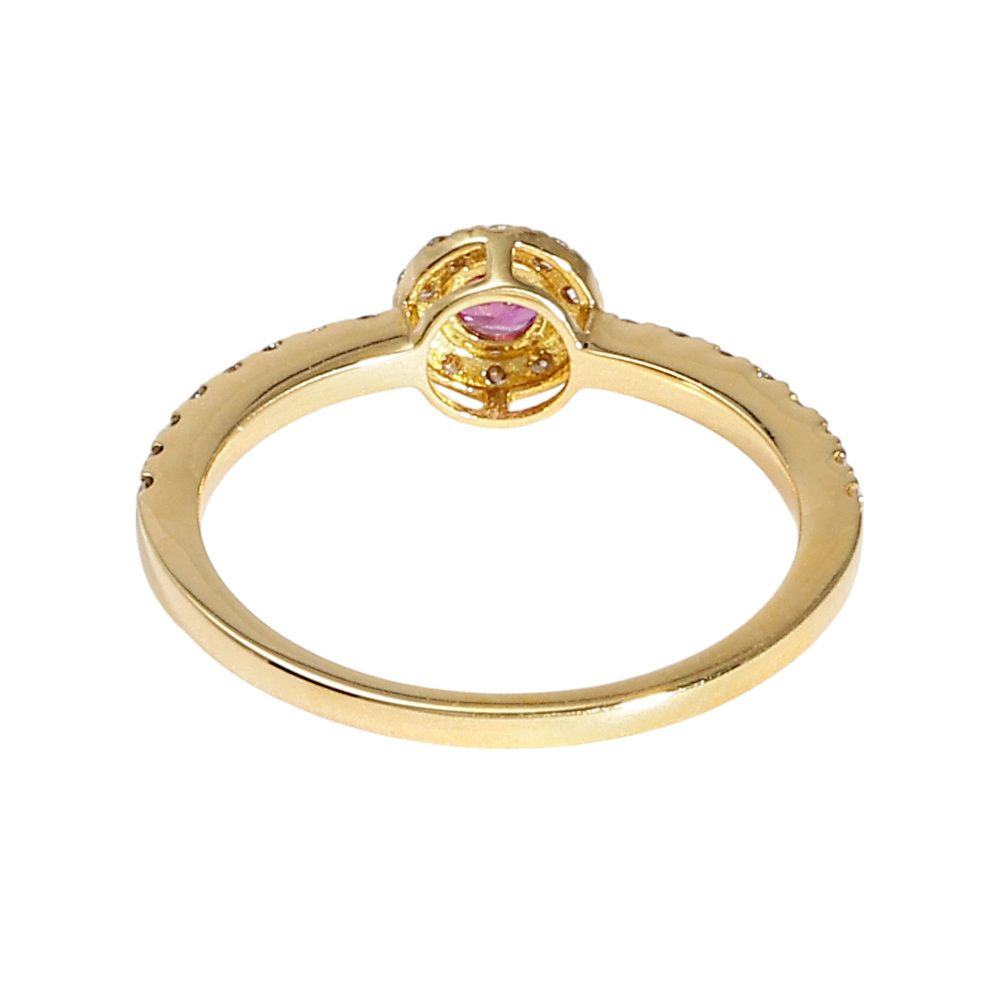 K18イエローゴールド ルビー ダイヤモンド リング J388817 | ユキザキ
