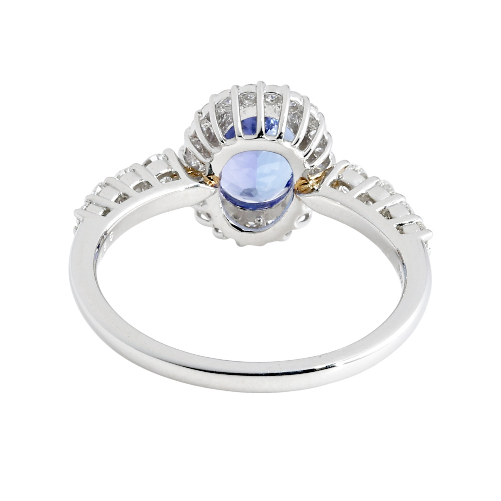 プラチナ950 タンザナイト ダイヤモンド リング J390178 | ユキザキ