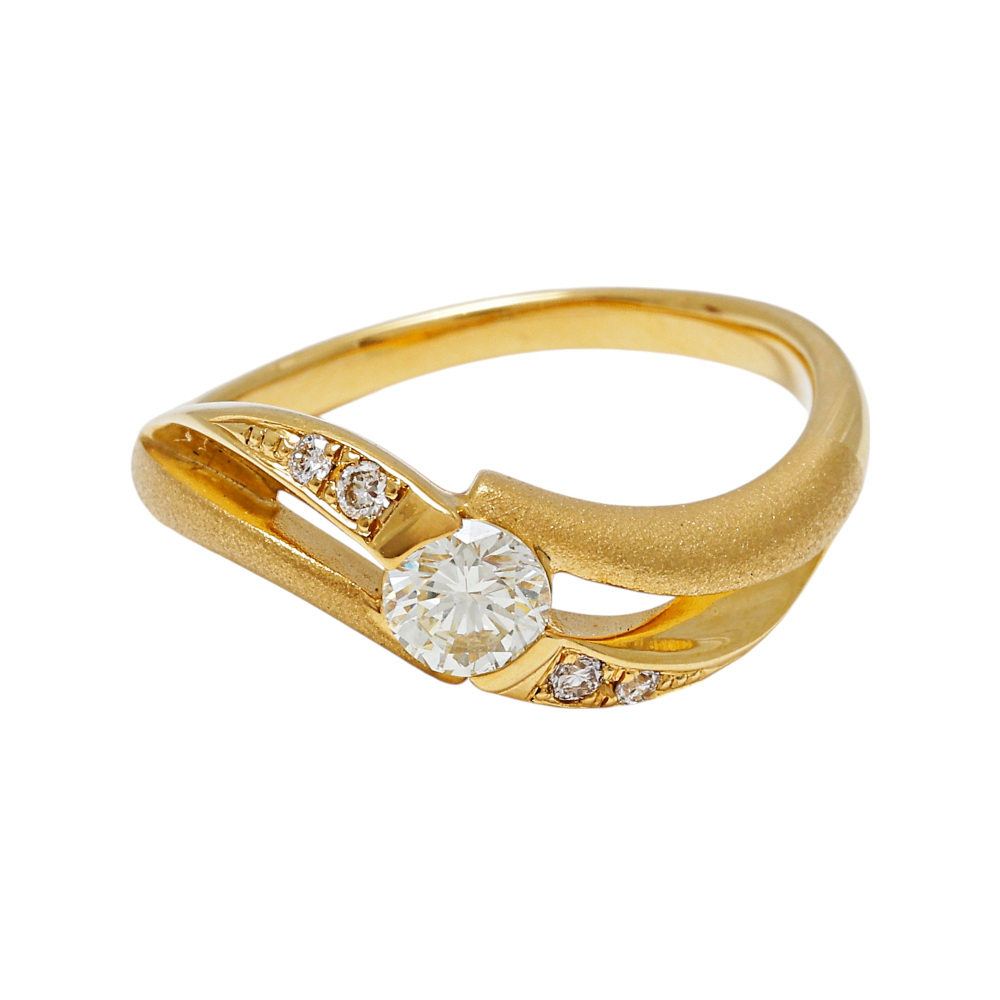 K18イエローゴールド ダイヤモンド リング J393281 | ユキザキセレクト