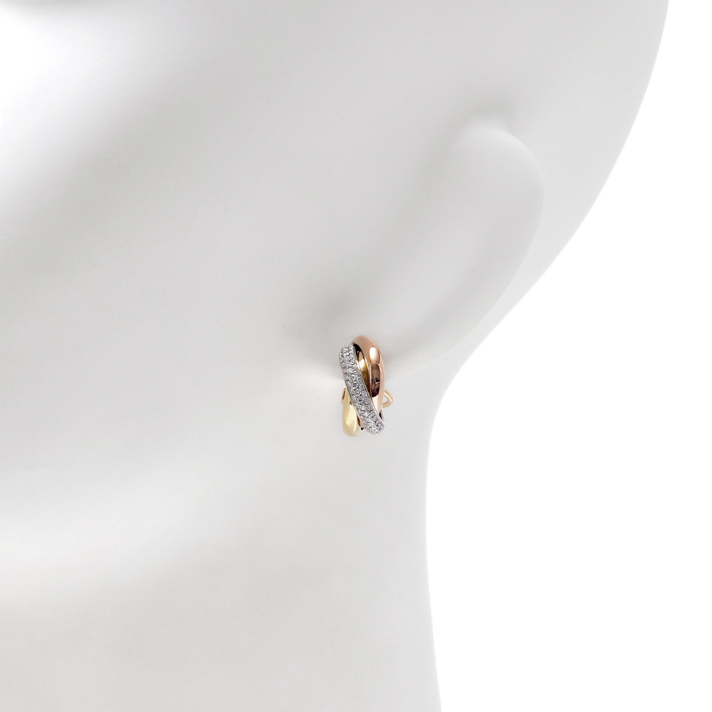 中古] カルティエ トリニティ B8031900 ピアス J393472 | ジュエリーの