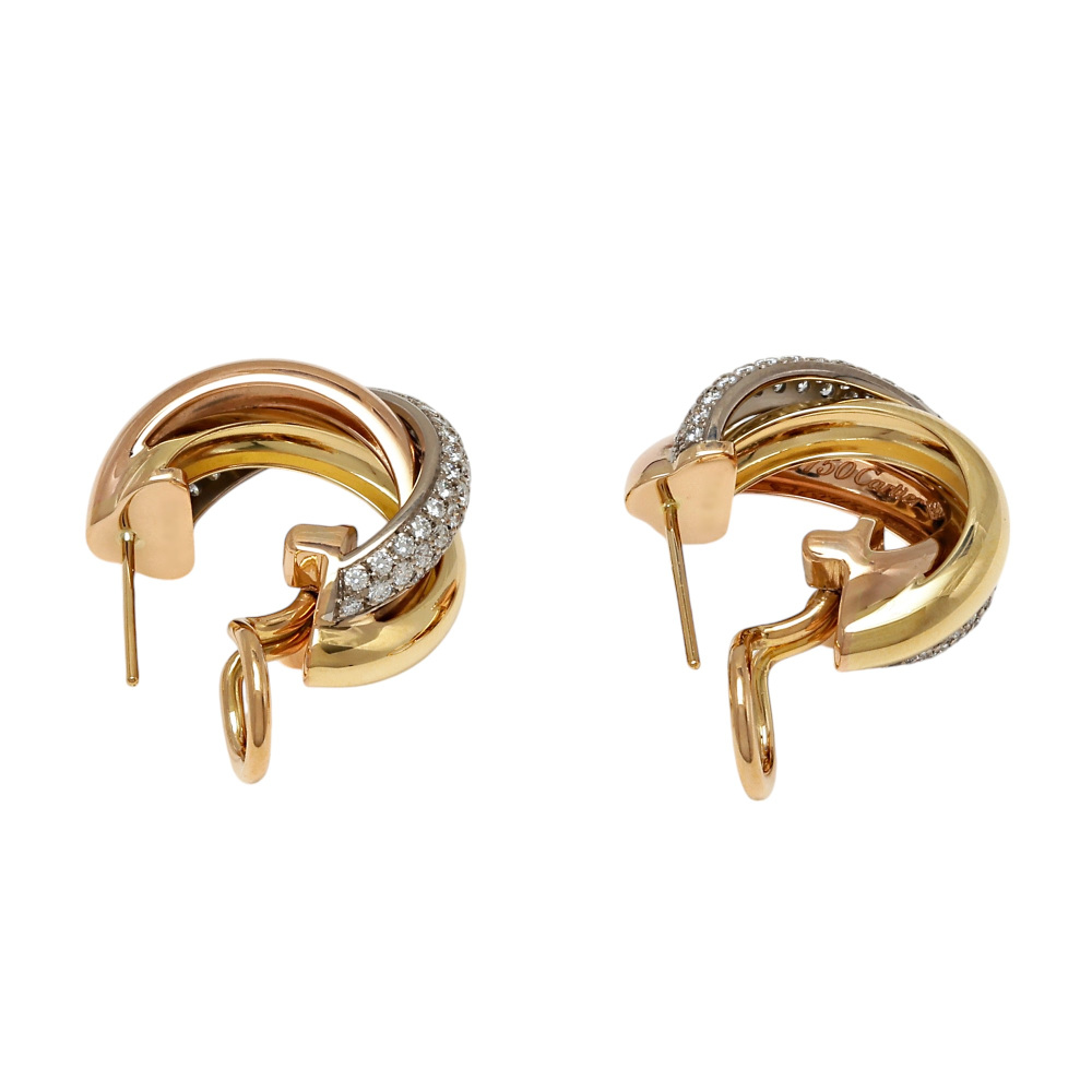 中古] カルティエ トリニティ B8031900 ピアス J393472 | ジュエリーの