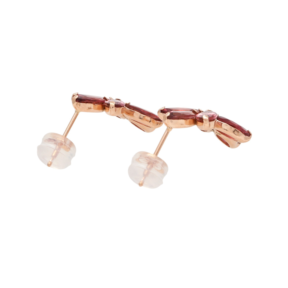 K18ピンクゴールド ピンクトルマリン ピアス J395357 | ユキザキ