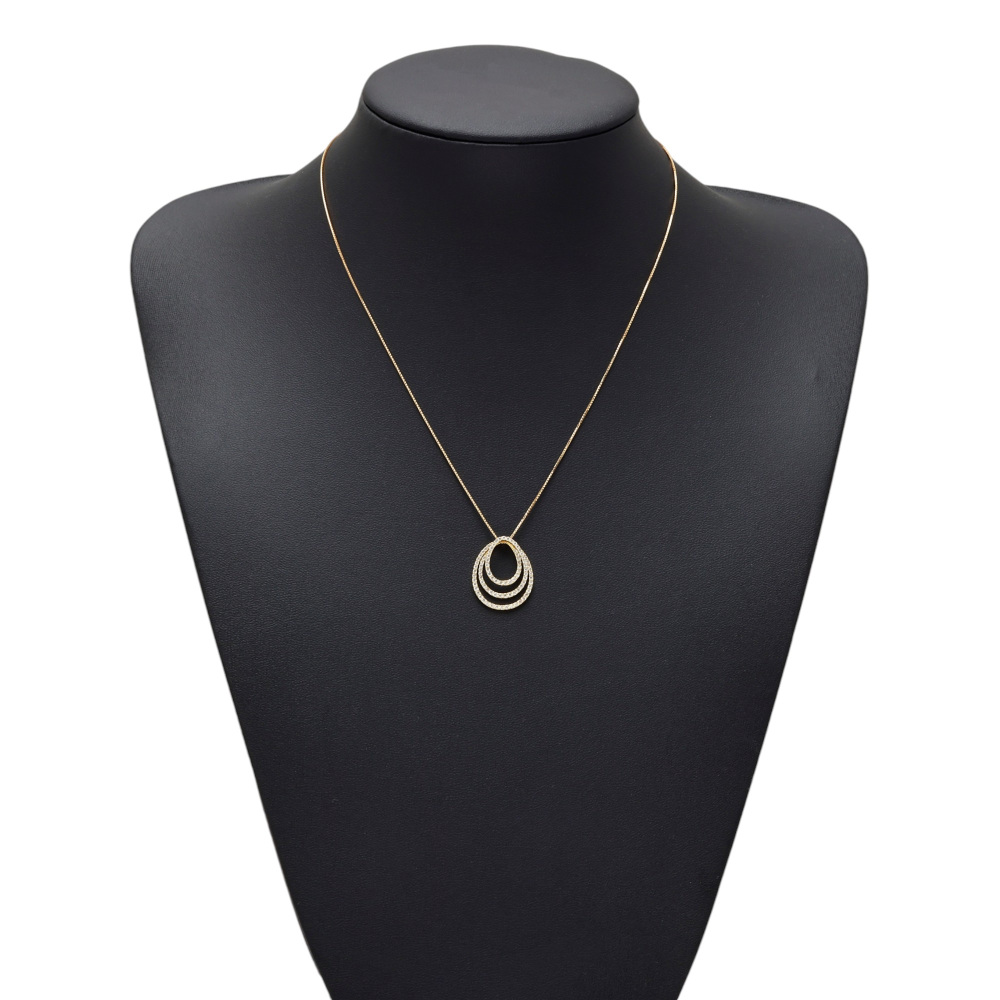 K18イエローゴールド ダイヤモンド ネックレス J395992 | ユキザキ