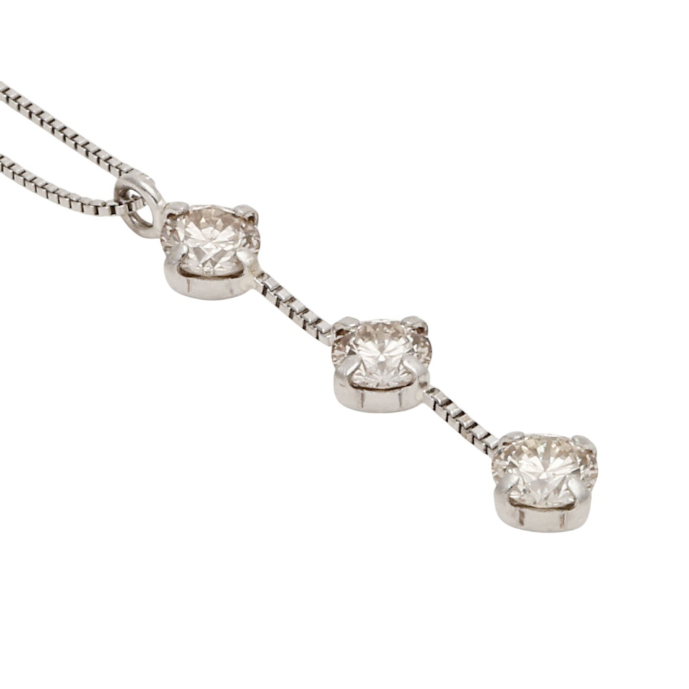Pt900　ダイヤモンドネックレス プラチナ900 ダイヤモンド ネックレス J396808 | ユキザキセレクト