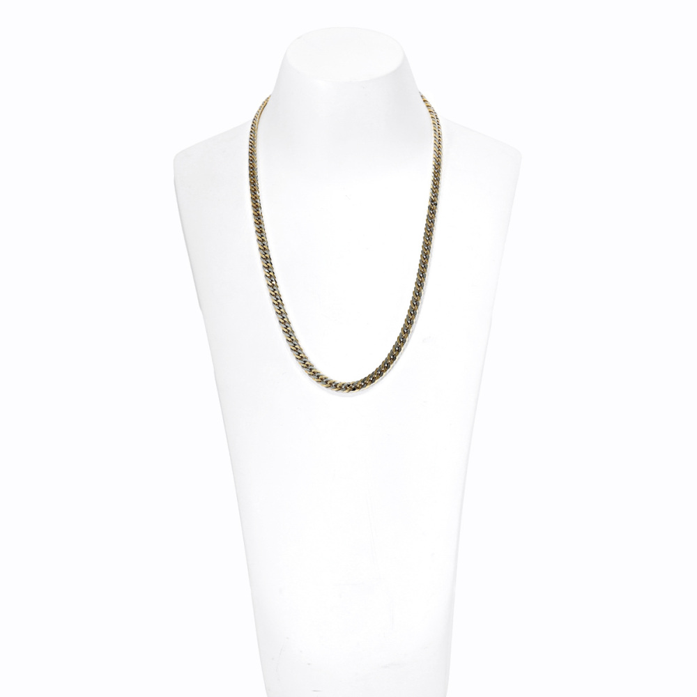 PT850 K18イエローゴールド 喜平 ネックレス ダブル6面 約50cm 約51g