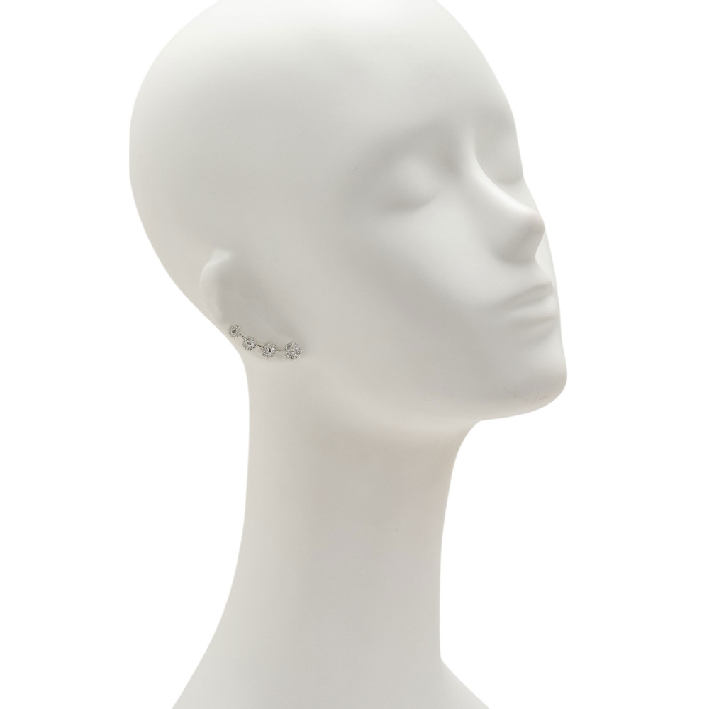 K18ホワイトゴールド ダイヤモンド イヤーカフ J398239 | ユキザキ