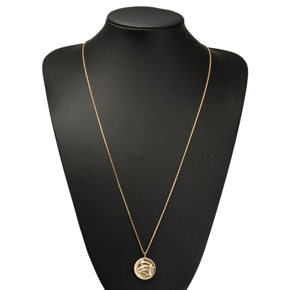 Van Cleef & Arpels ゾディアック メダル ピスキウム (魚座) Zodiaque medal Piscium (Pisces) 18K yellow gold - Van Cleef