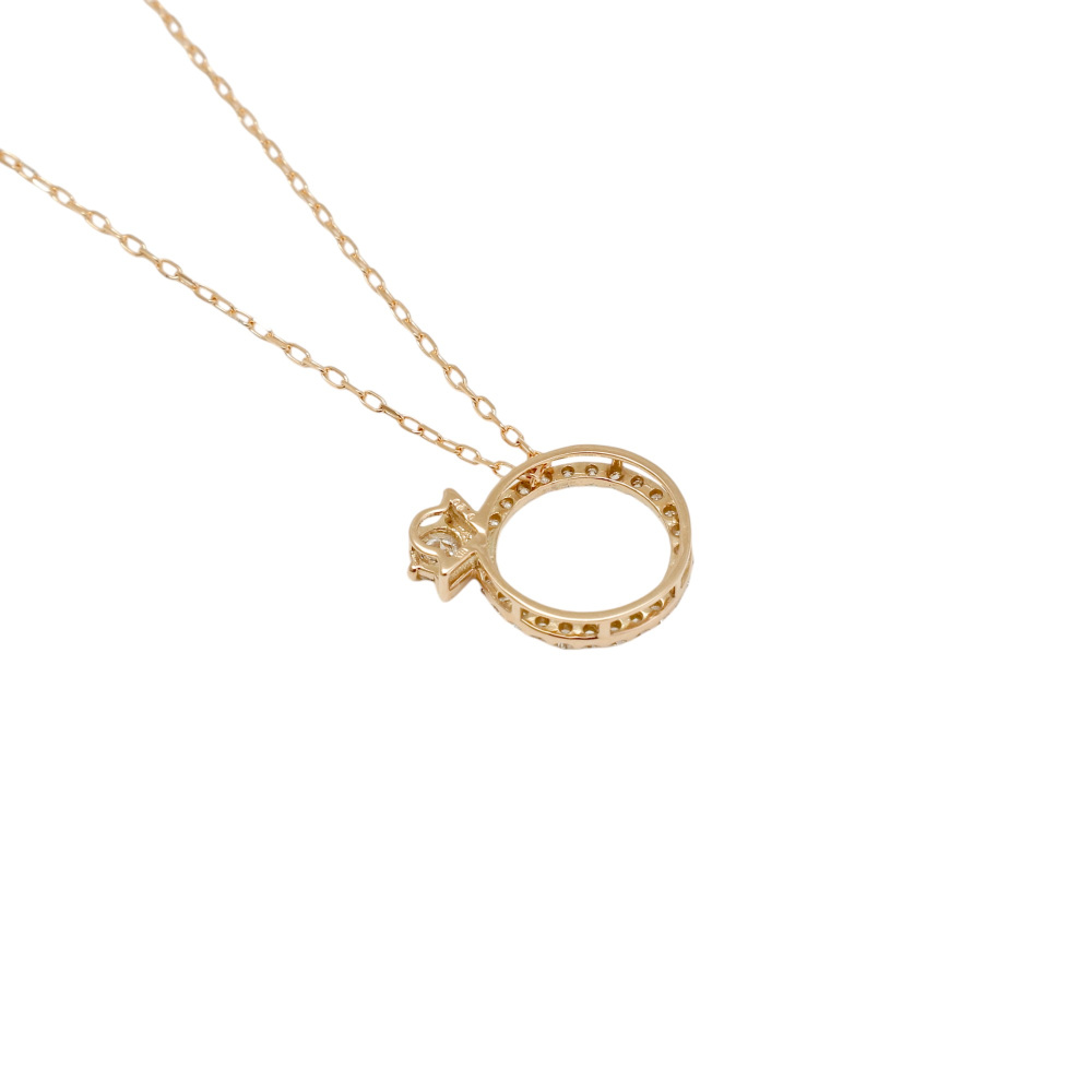 ピンクゴールド　ダイヤモンドネックレス 楽天市場】ダイヤモンド 0.08ct ルビー ピンクサファイア ハート