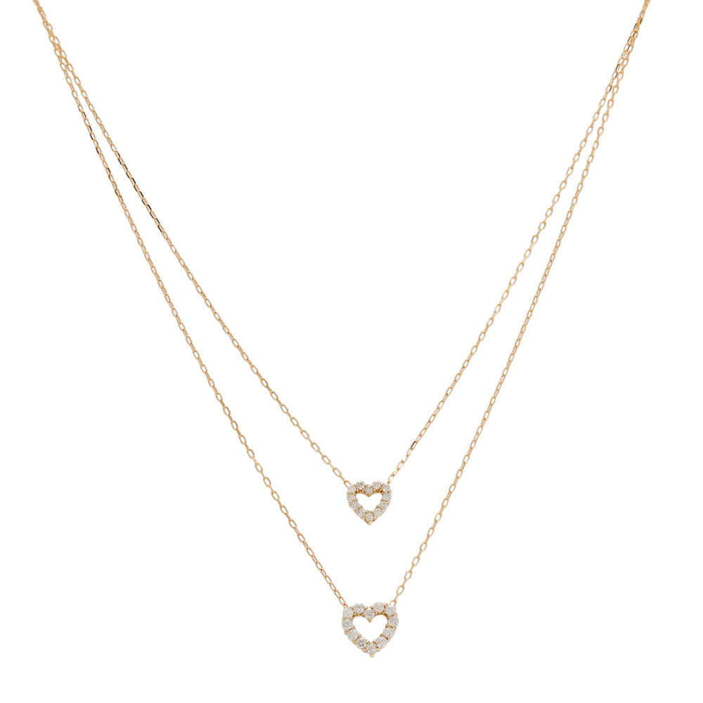 K18ピンクゴールド ダイヤモンド ネックレス J402261 | ユキザキ