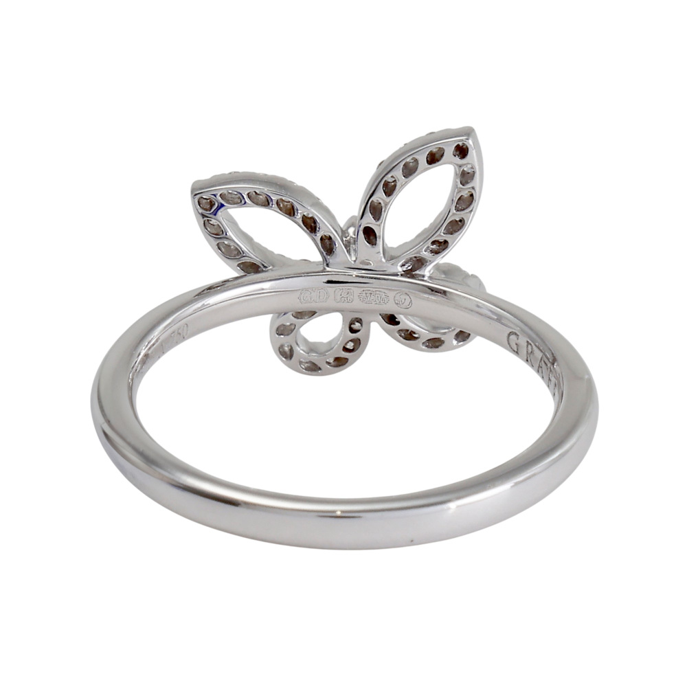 中古] グラフ バタフライシルエット ミニ ダイヤモンド RGR908 リング